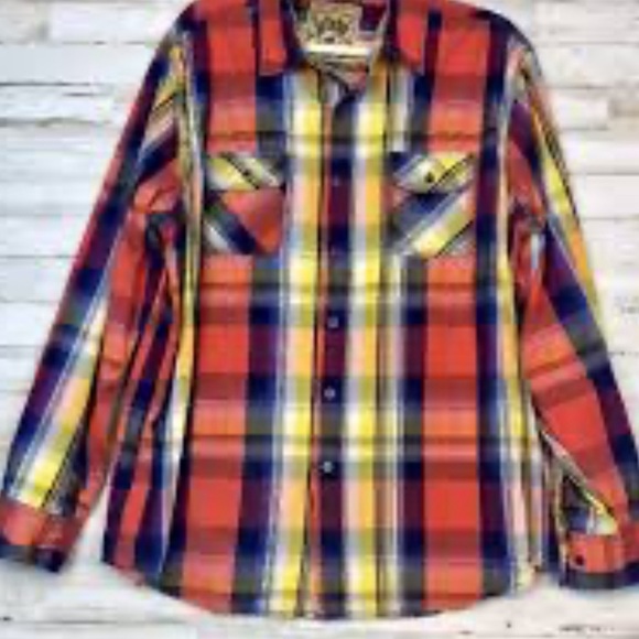 Boys Red Camel Button Down - Picture 1 of 1